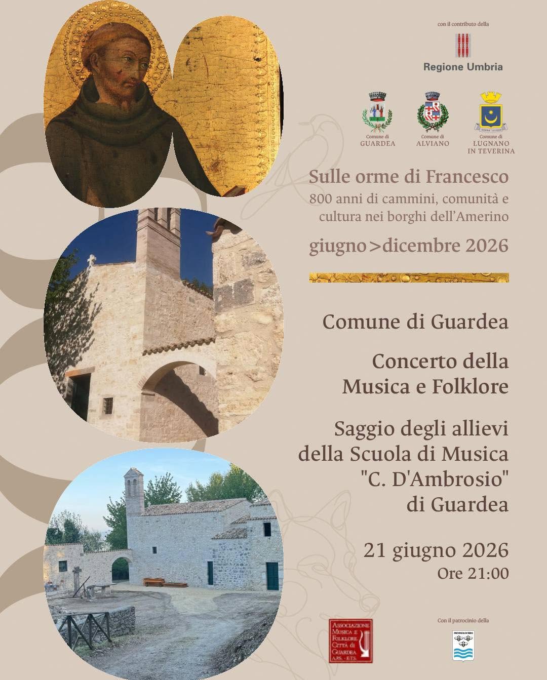 immagine notizia (ptn) Guardea, “Sulle orme di Francesco”: domenica il concerto all’Eremo di Santa Illuminata